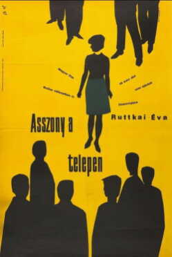 Asszony a telepen poszter