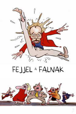 Fejjel a falnak poszter